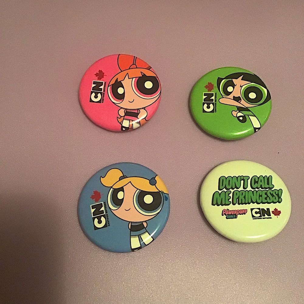 PowerPuff Girls Button Pins
